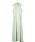 Karen Millen Green Soft Tailored Pleated Panel Midaxi Dress UK 6 - Reliked