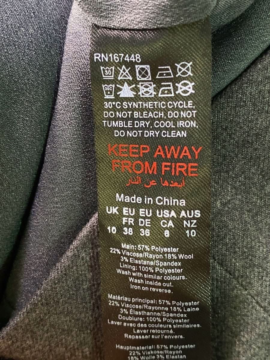 Karen Millen Grey Marl Wool Mix Bardot Mini Dress UK 10 - Reliked