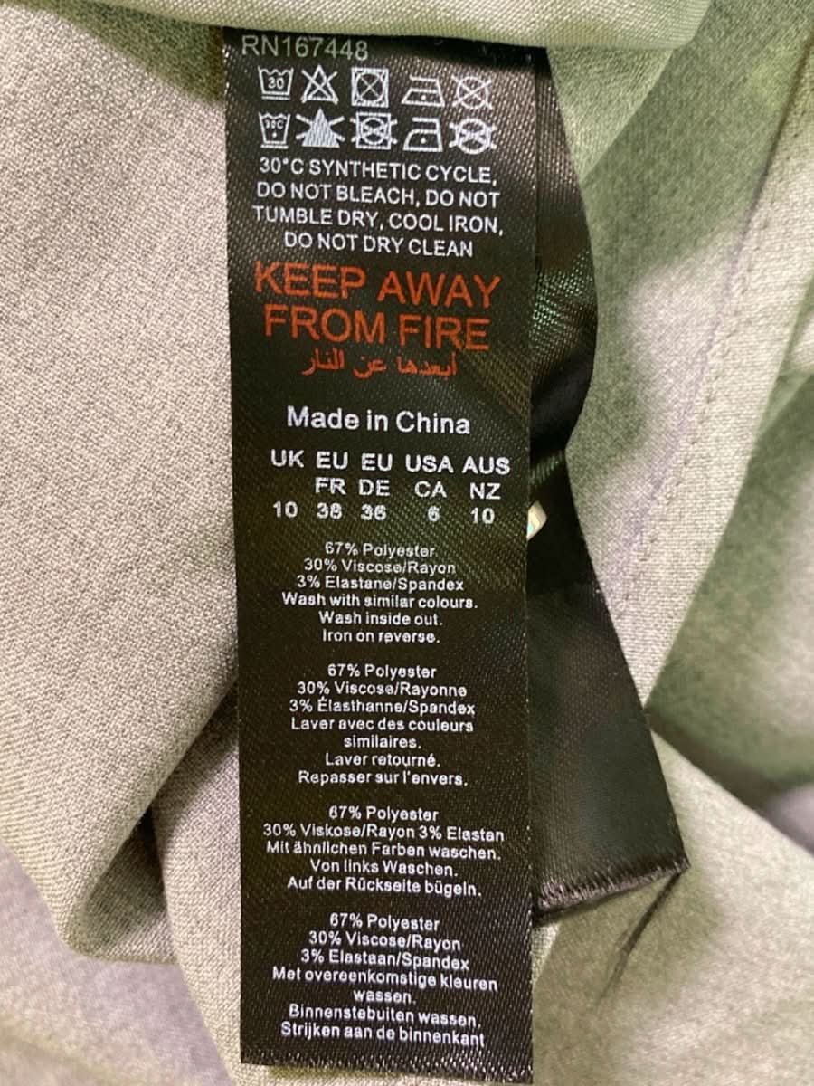 Karen Millen Grey Pleated Shirt Dress UK 10 - Reliked