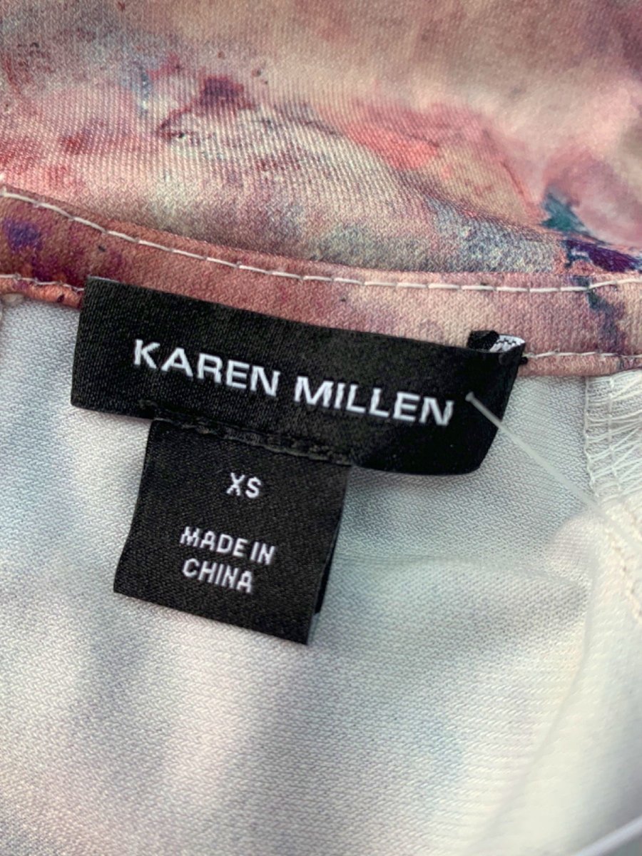 Karen Millen Multicoloured Printed Long Sleeve Dress UK XS - Reliked