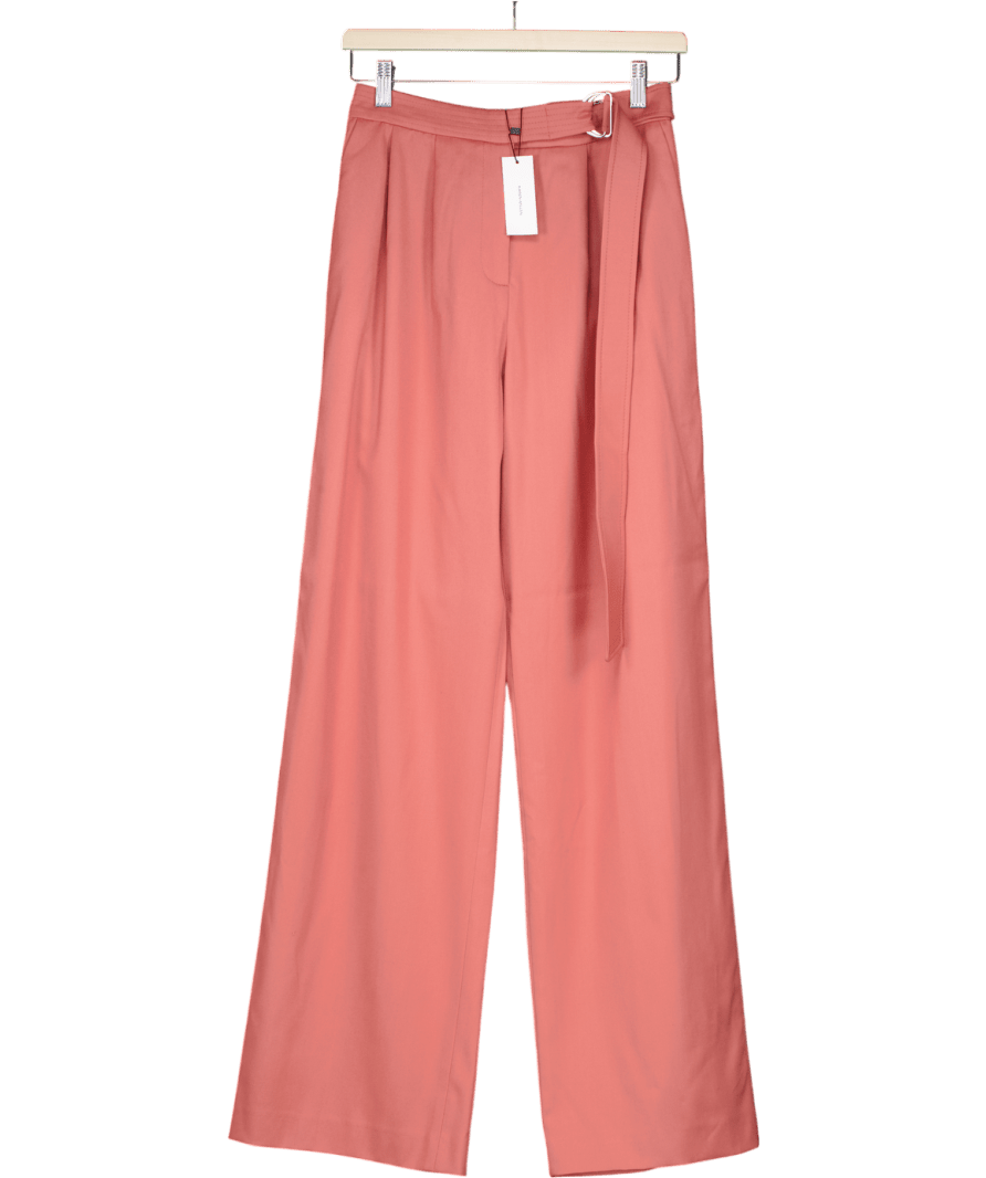 Karen Millen Pink Soft Tailored Wide Leg Trousers UK 8 - Reliked