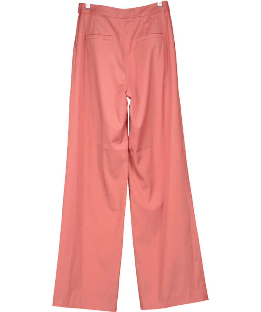 Karen Millen Pink Soft Tailored Wide Leg Trousers UK 8 - Reliked