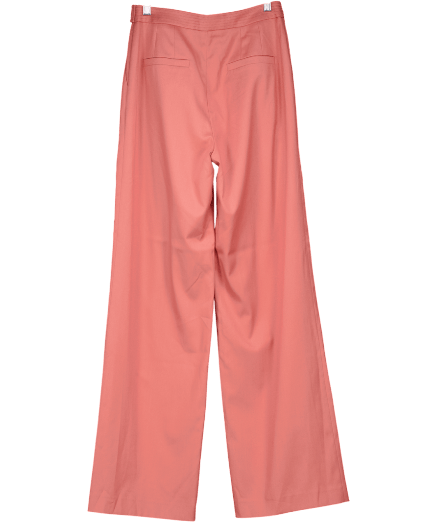Karen Millen Pink Soft Tailored Wide Leg Trousers UK 8 - Reliked