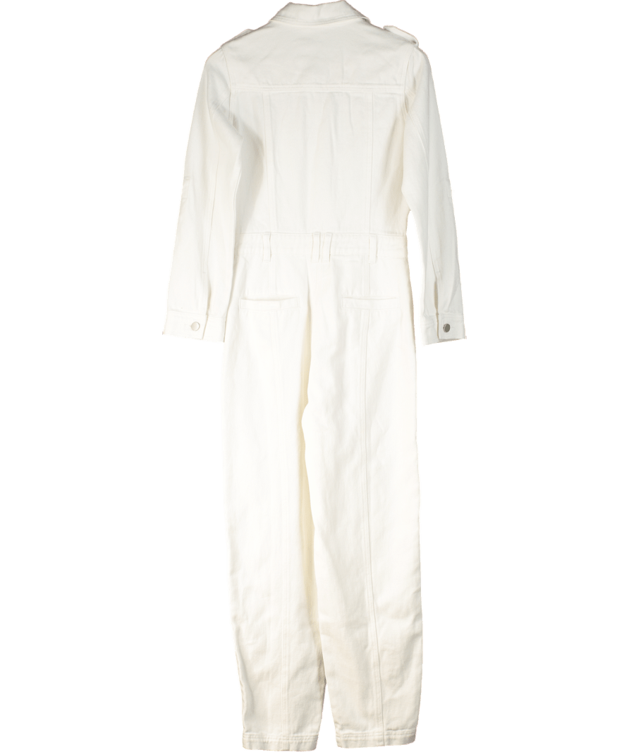 Karen Millen White Denim Jumpsuit UK 8 - Reliked