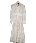 KAREN MILLEN White Georgette Cutwork Maxi Dress UK 8 - Reliked