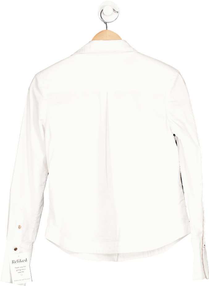 Karen Millen White Slim Fit Shirt UK 6 - Reliked
