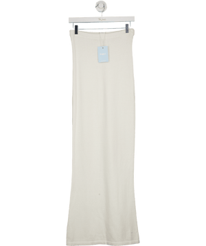Kasela Studios White Crochet Knit Maxi Skirt UK S