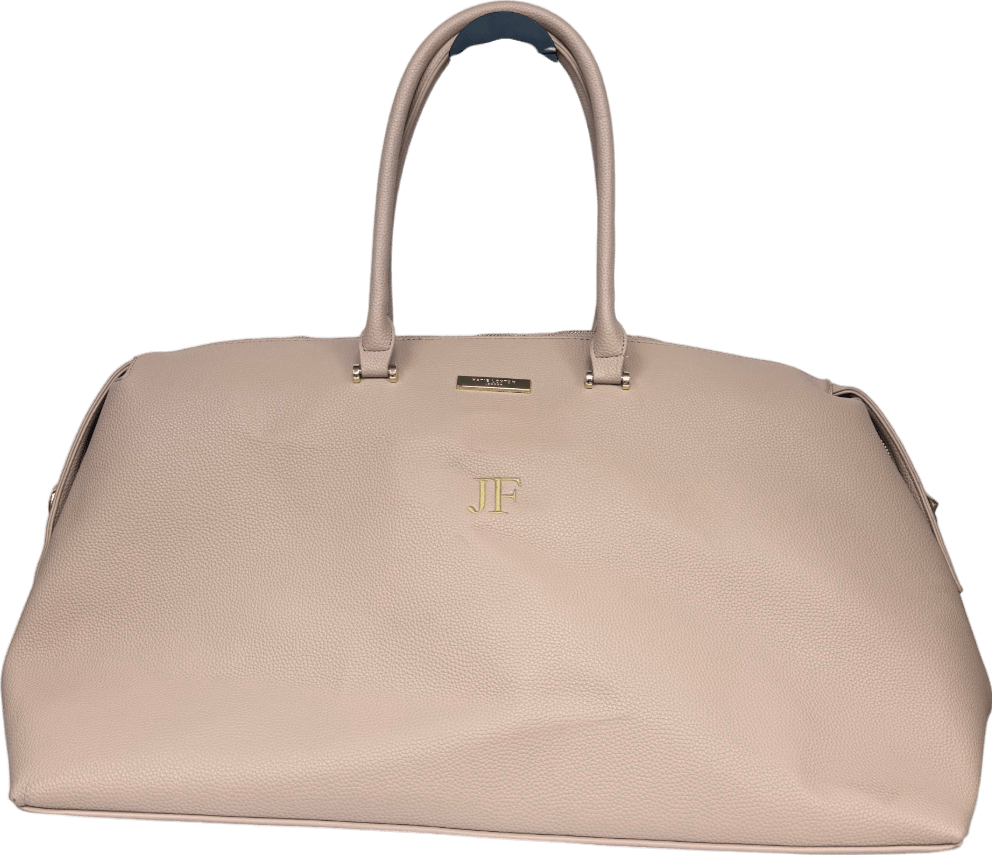 Katie Loxton Pink Weekend Holdall Bag - Personalised “JF” - Reliked