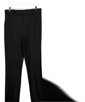 Kaushik Velendra Black Straight Suit Trousers W30