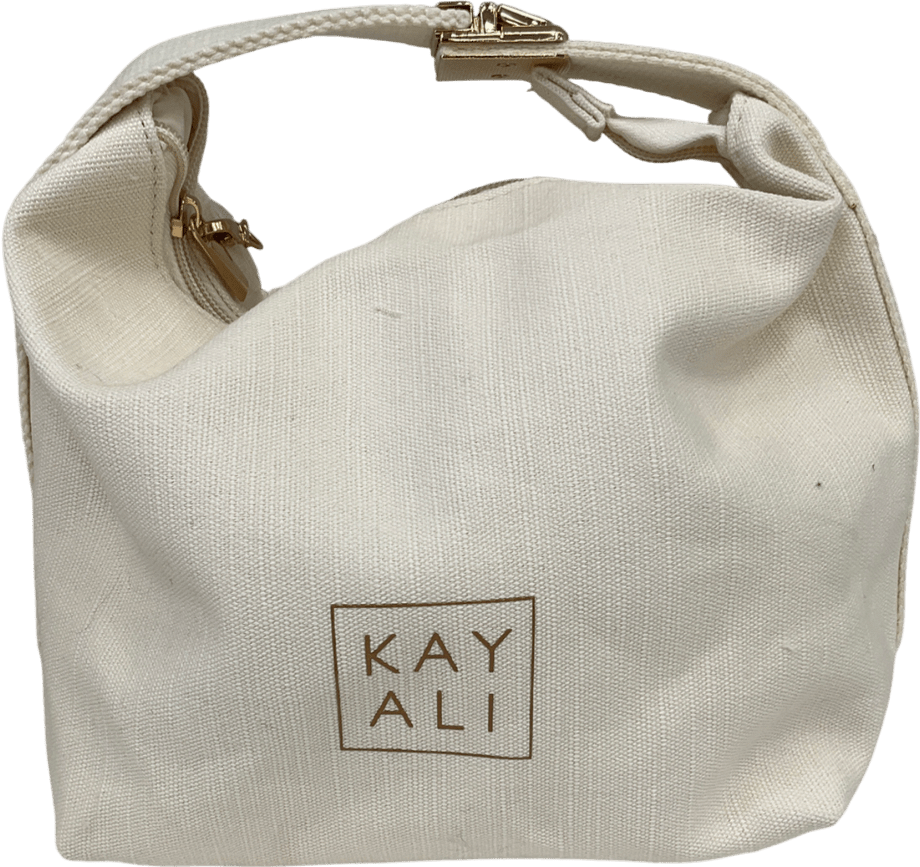 kay ali Cream Makeup Bag One Size - Reliked