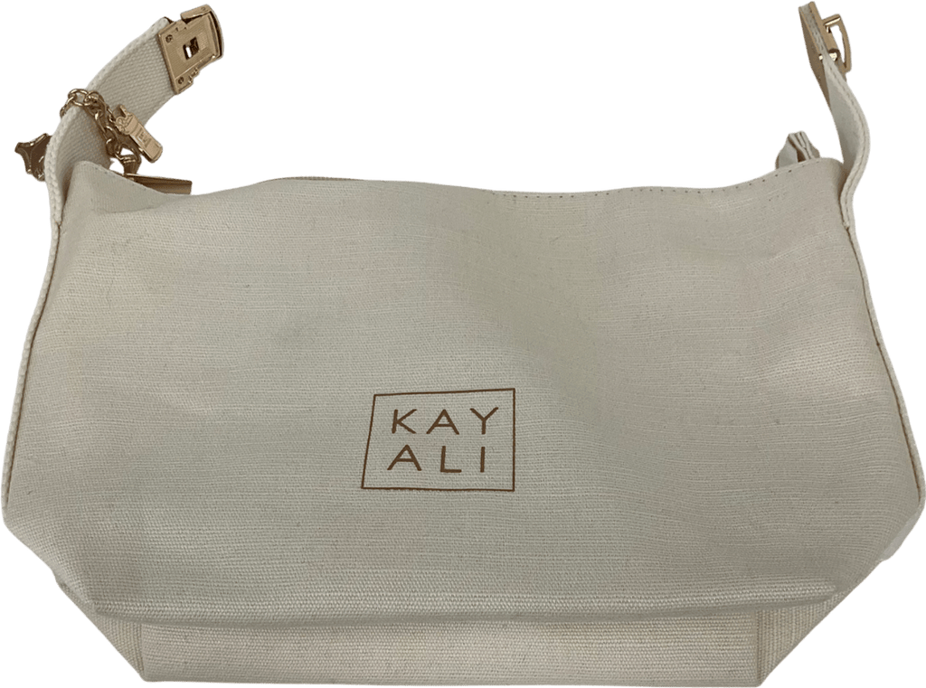 kay ali Cream Makeup Bag One Size - Reliked