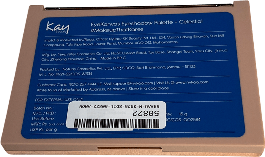 kay beauty Eyekanvas Eyeshadow Palette(12 In 1) Celestial 15g - Reliked