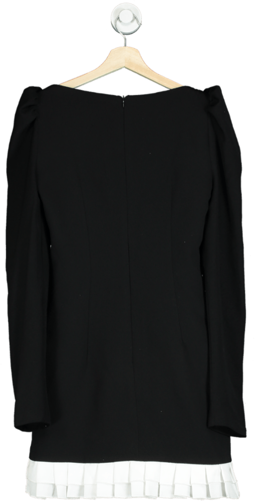 Key Couture Black and White Puff - Sleeve Dress S - Reliked