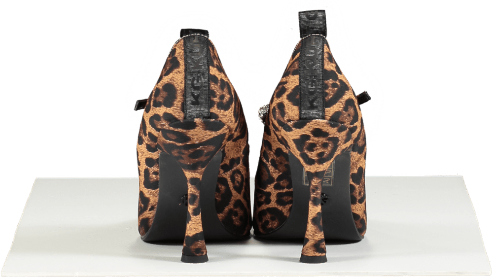 KG Kurt Geiger Leopard Print Aiden Bling Court Heels EU 38 UK 5 - Reliked