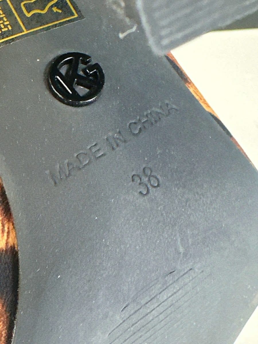 KG Kurt Geiger Leopard Print Aiden Bling Court Heels EU 38 UK 5 - Reliked