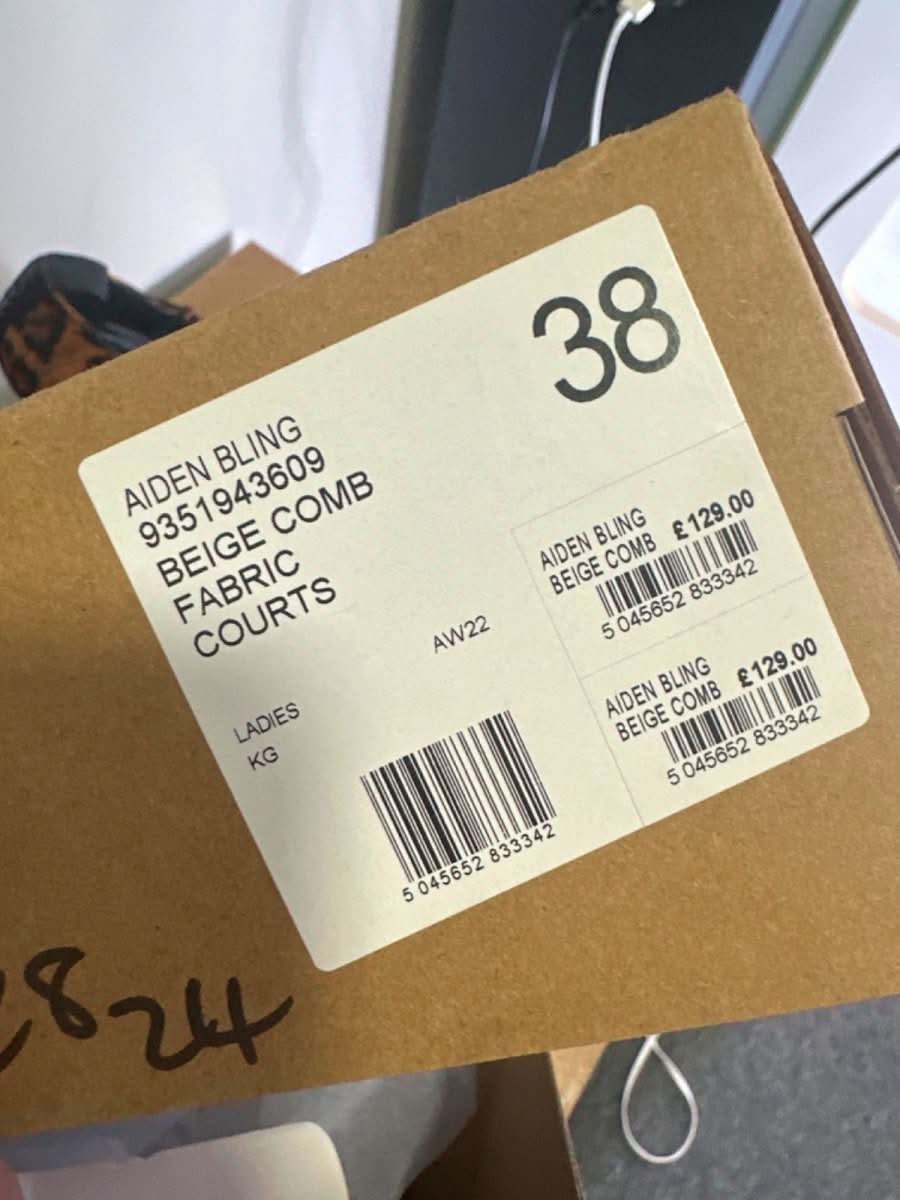 KG Kurt Geiger Leopard Print Aiden Bling Court Heels EU 38 UK 5 - Reliked