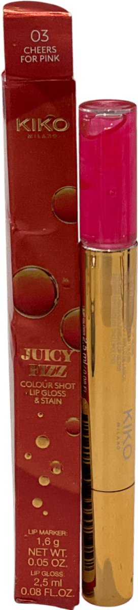 kiko Juicy Fizz Color Shot Lip Gloss & Stain 03 2.5 ml - Reliked