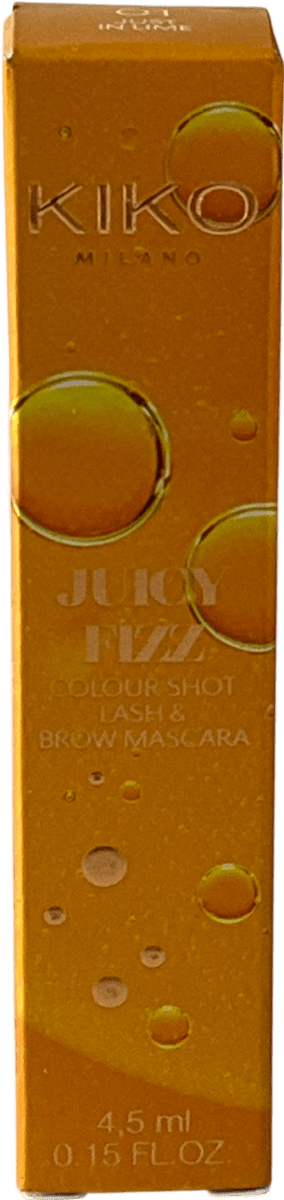 kiko Juicy Fizz Colour Shot Lash & Brow Mascara 01 4.5ml - Reliked