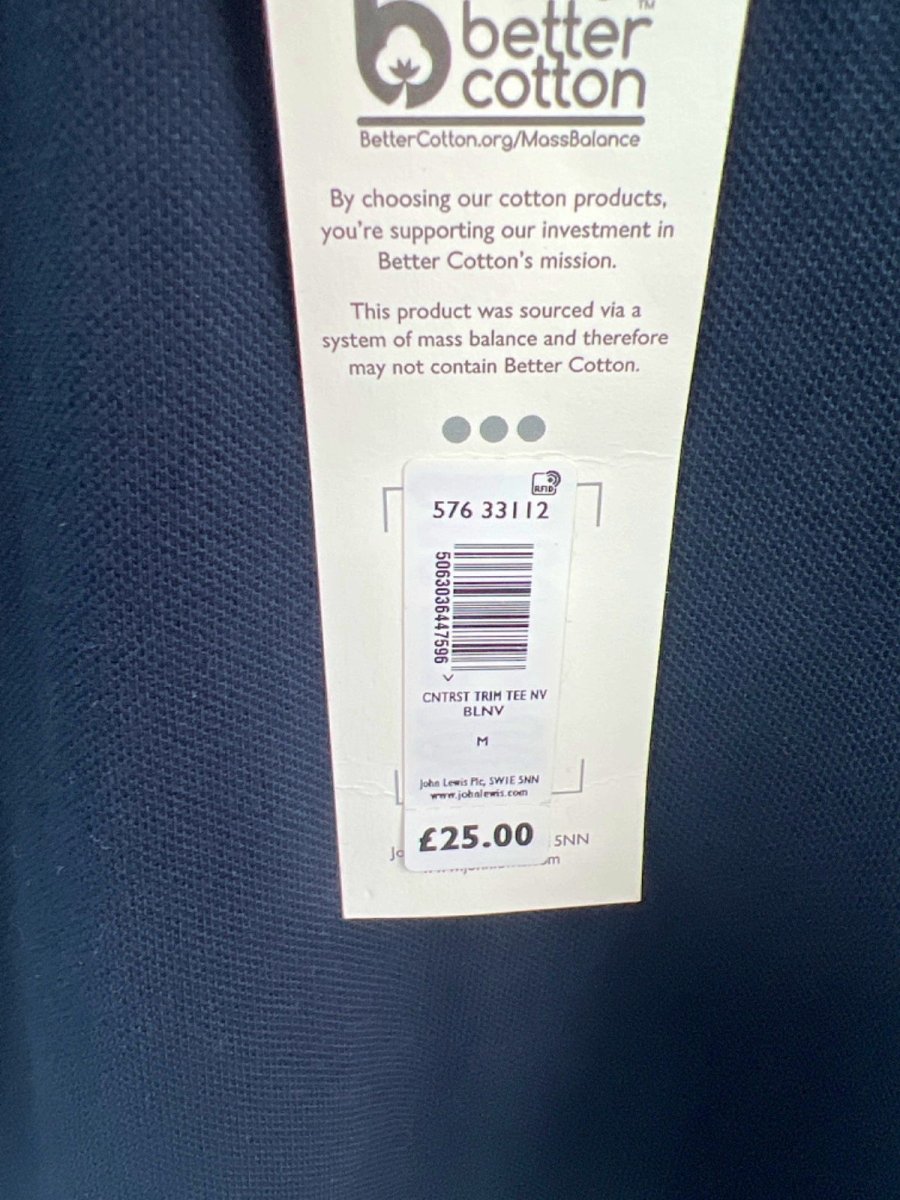 Kin Navy Contrast Trim Tee M - Reliked