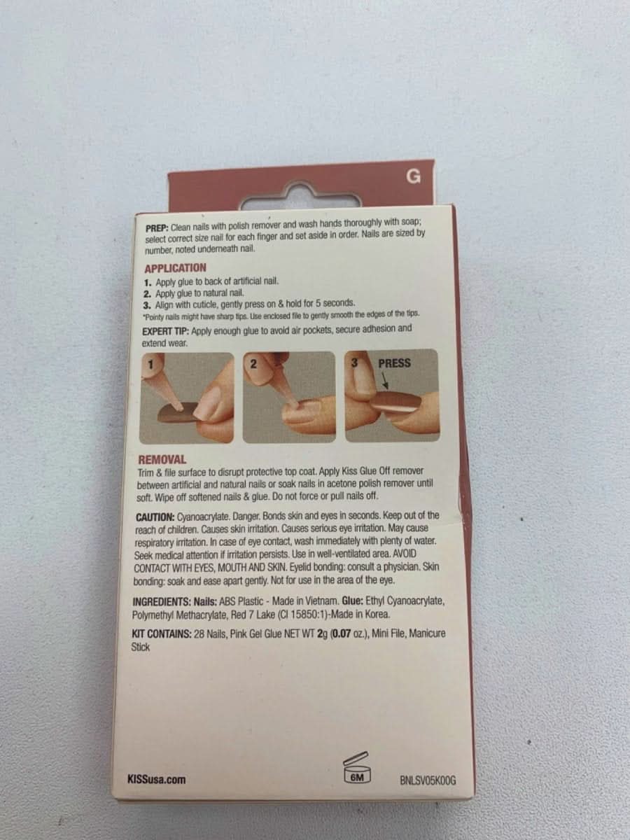 KISS Bare but Better TruNude Nail Shades Long 28ct - Reliked