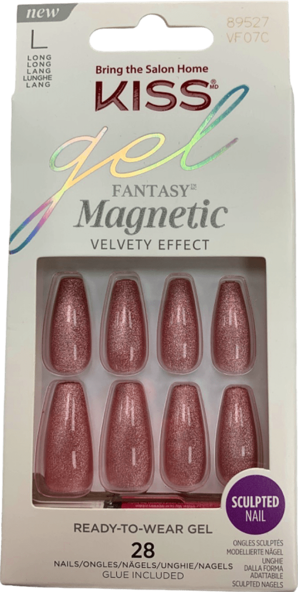 Kiss Fantasy Magnetic Ready - to - Wear Gel Nails VF07C - Reliked