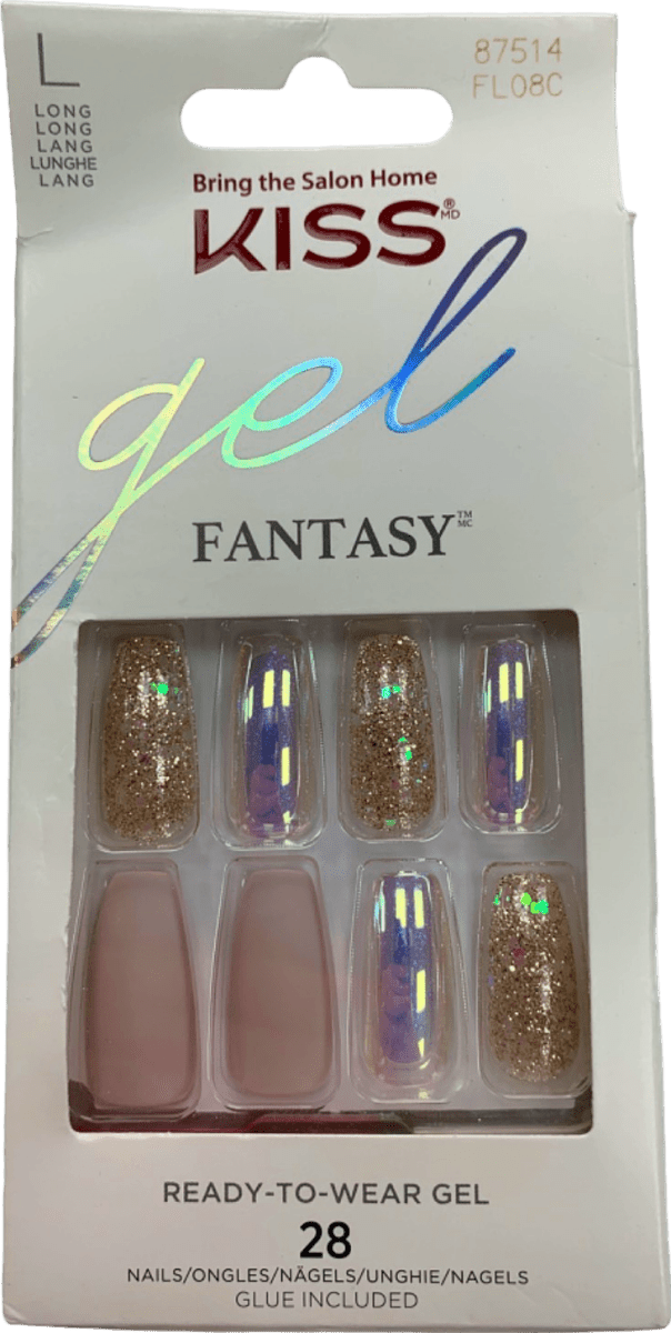 Kiss Gel Fantasy Ready - to - Wear Gel Nails FL08C 28 - Reliked