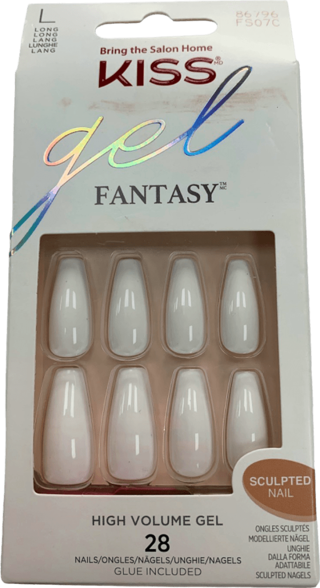 Kiss Gel Fantasy Sculpted Nail High Volume Gel L 28 Nails - Reliked