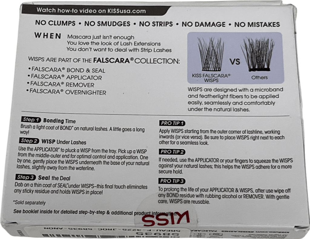 kiss Natural Wispy Wisps Lashes Wispy Wisps One size - Reliked