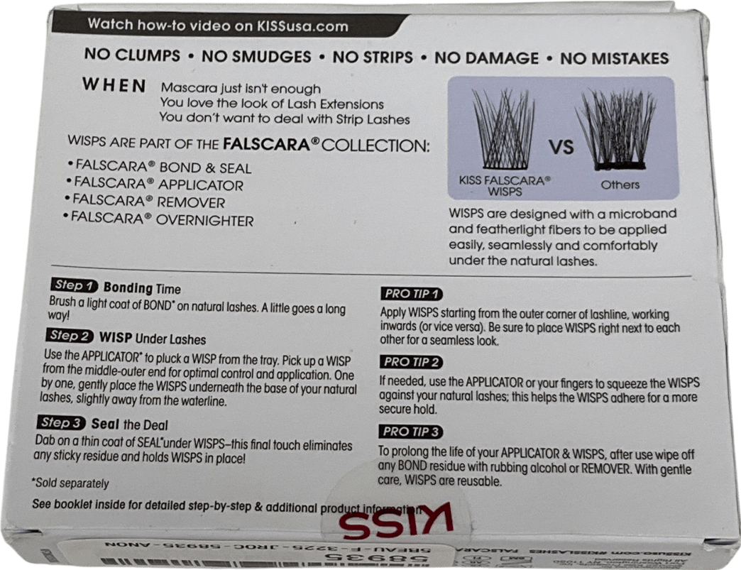 kiss Natural Wispy Wisps Lashes Wispy Wisps One size - Reliked