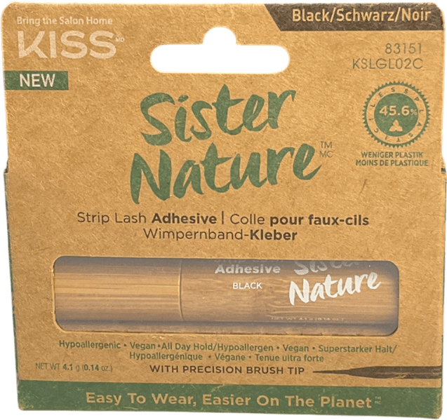 kiss Sister Nature Strip Lash Adhesive Black 4g - Reliked