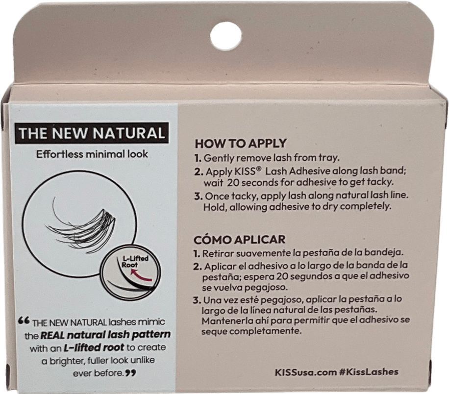 kiss The New Natural Trio Lashes Black One size - Reliked