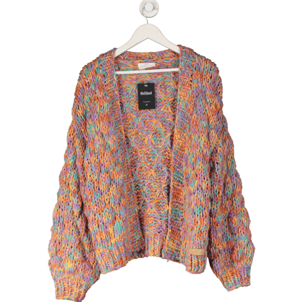 Kiwi & Co. Multicoloured Handmade Knit Cardigan One Size - Reliked