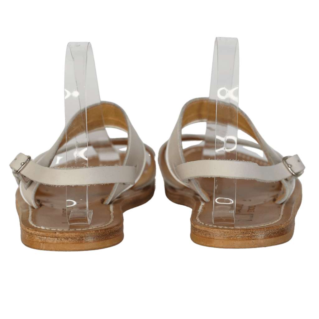 kjacques Nude Leather Sandals With Thin Straps UK 8 EU 41 👠 - Reliked