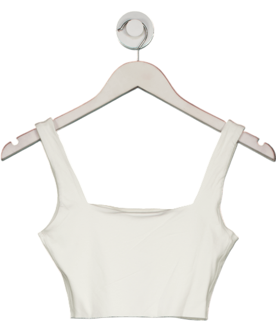 Klayd White Square Crop Bralette UK XS - Reliked