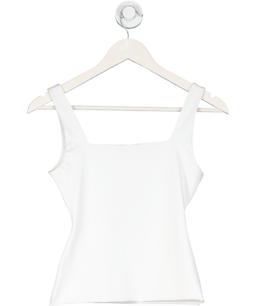Klayd White Square Long Tank UK M - Reliked