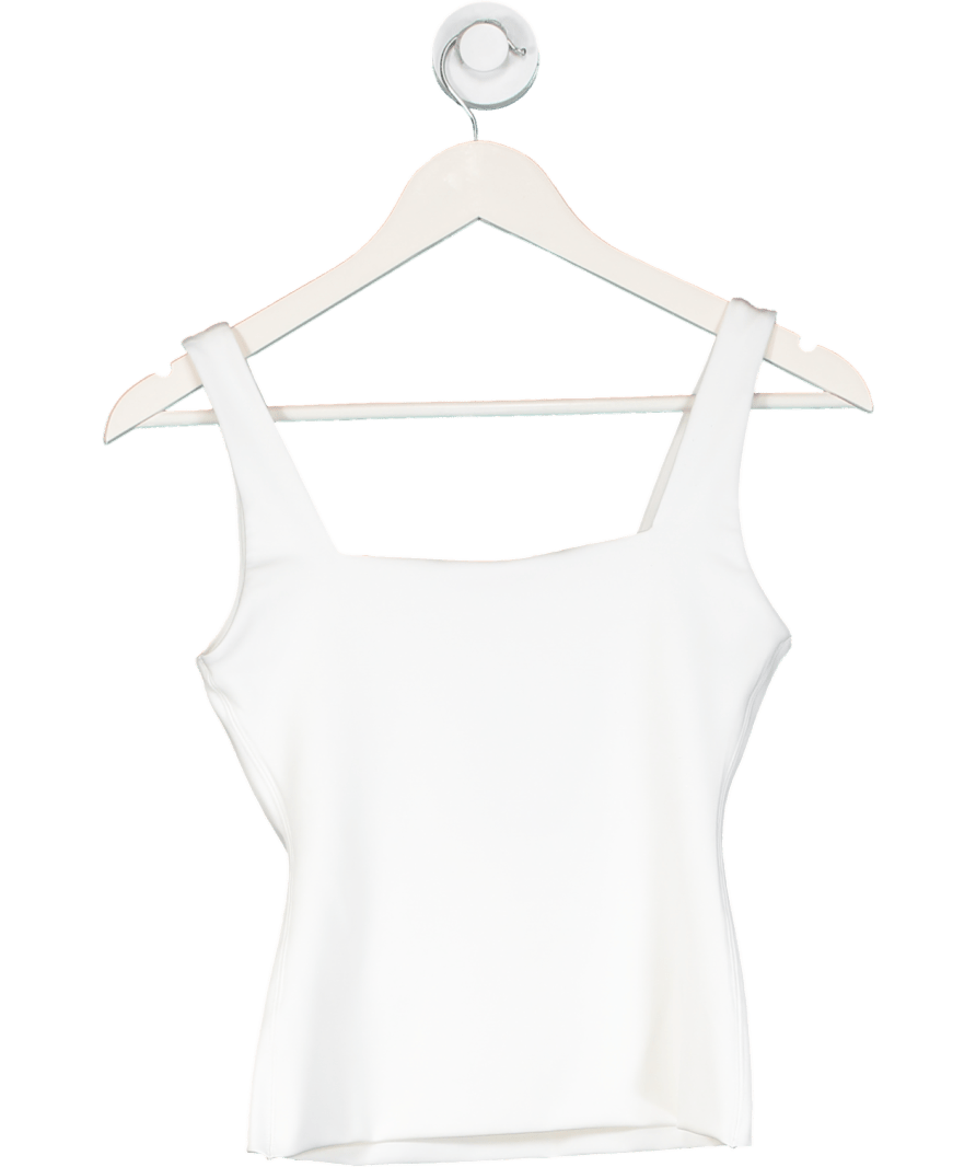 Klayd White Square Long Tank UK M - Reliked