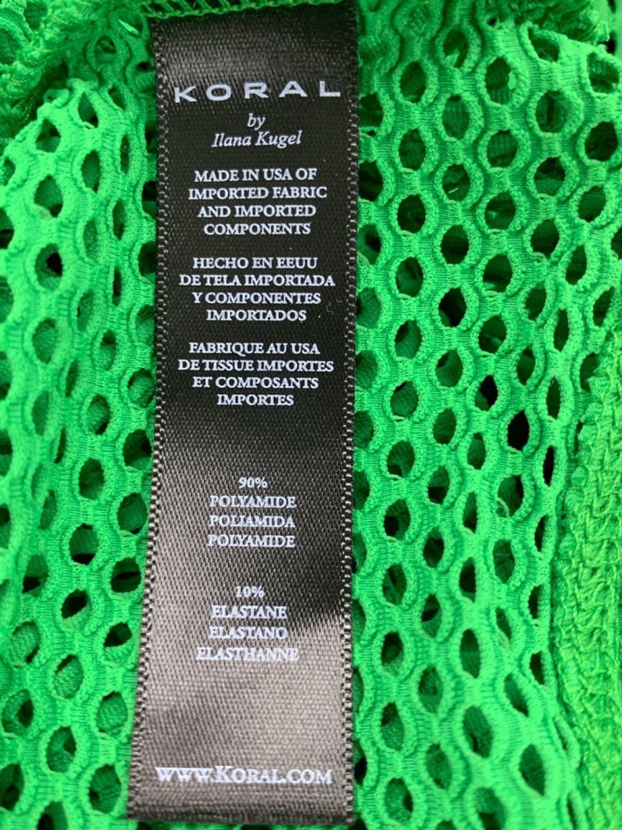 Koral Green Mesh Hoodie UK M - Reliked