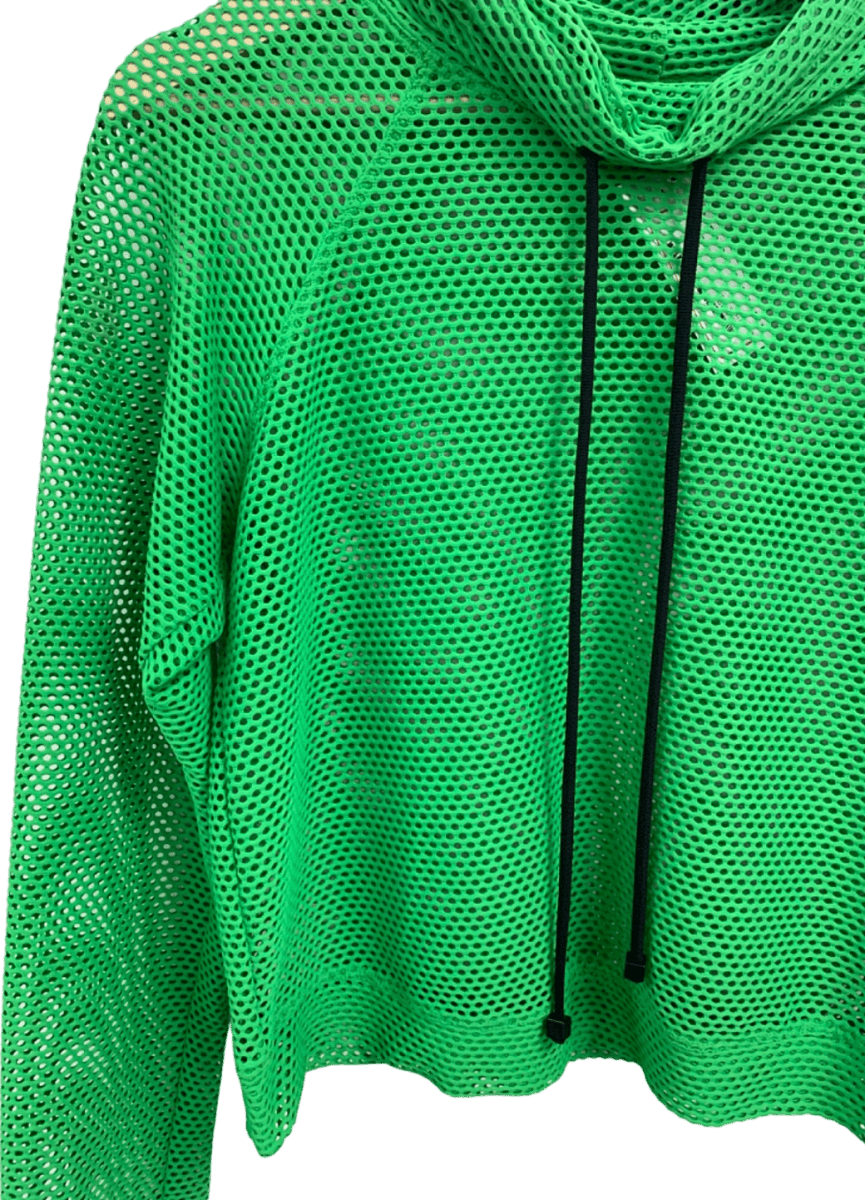 Koral Green Mesh Hoodie UK M - Reliked