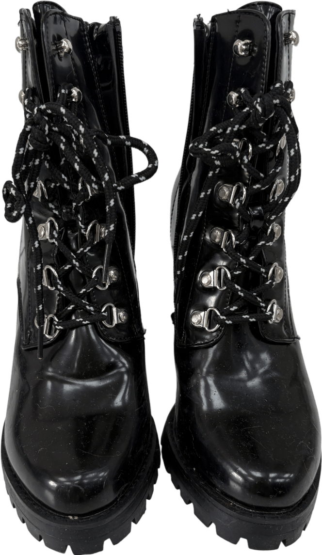 Krush Black Heeled Ankle Boots UK 5 EU 38 👠 - Reliked