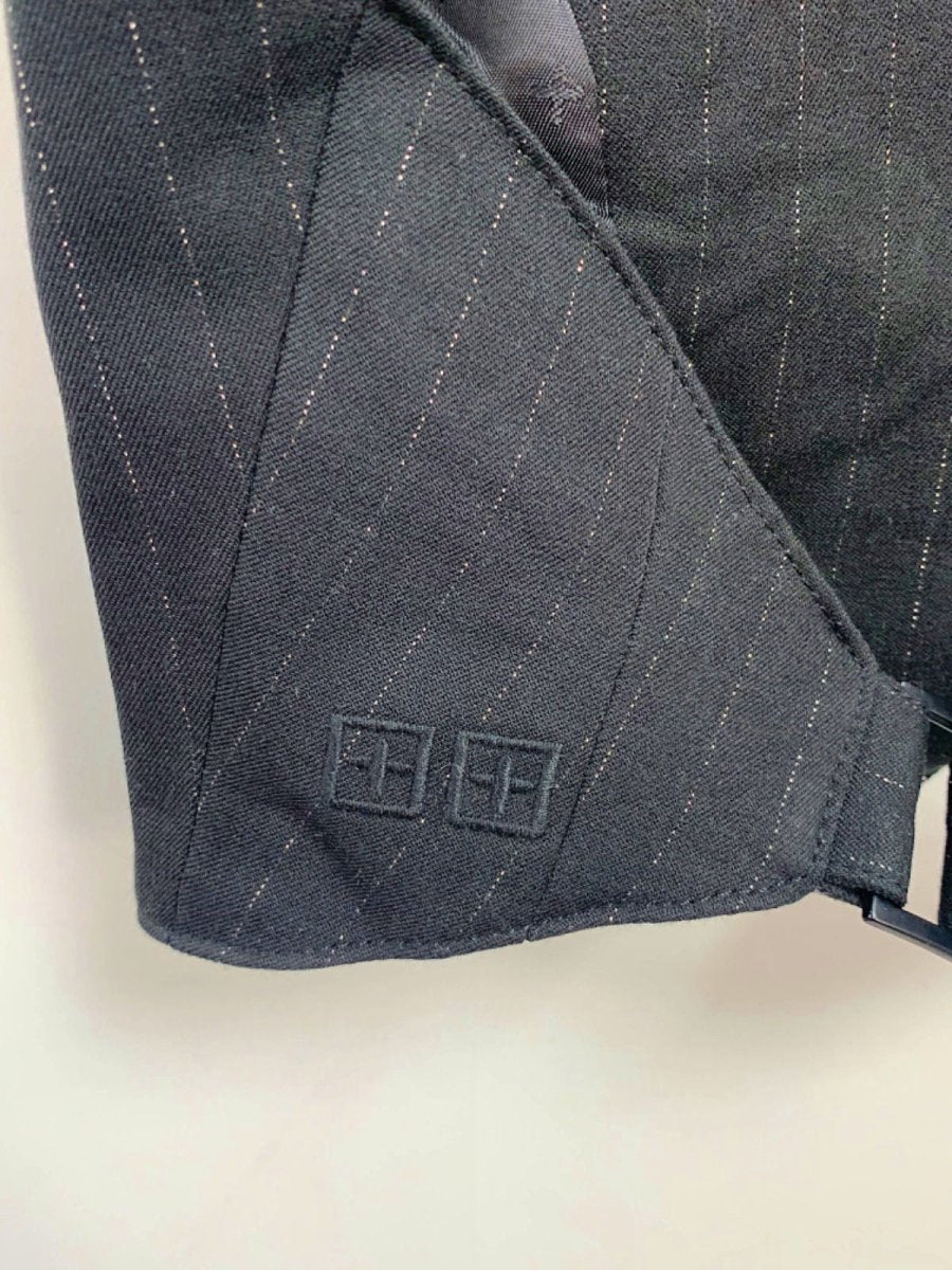 Ksubi Black Pinstripe Halter Neck Vest XS - Reliked