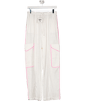 Kulani Kinis Essential Cargo Pants - White UK M - Reliked