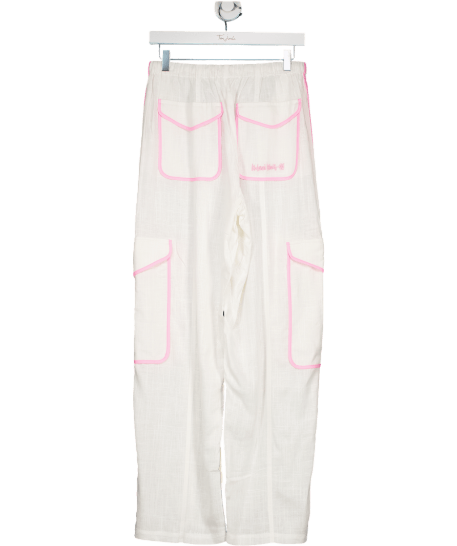 Kulani Kinis Essential Cargo Pants - White UK M - Reliked