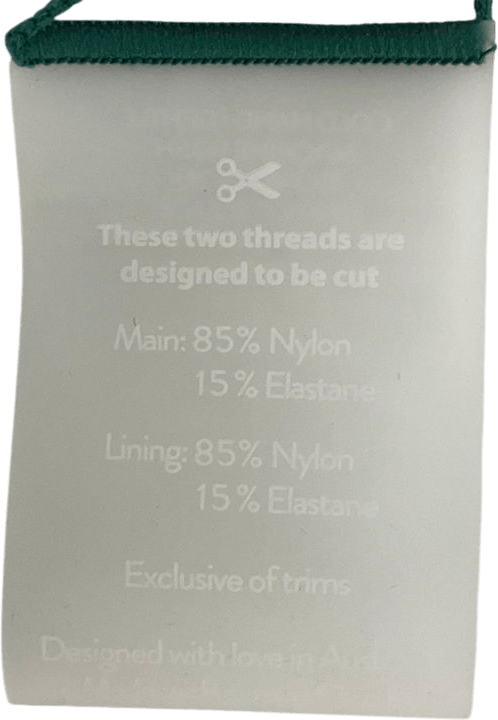 kulani kinis Green Siren Song Halterneck Bikini Top & Bottoms UK S - Reliked