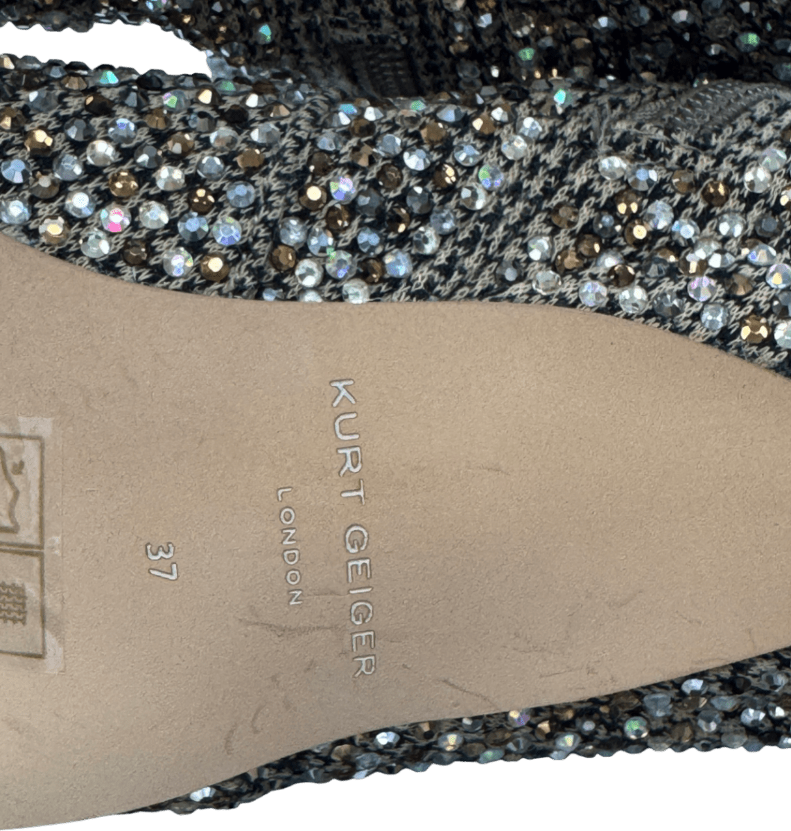 Kurt Geiger Beige Mayfair Heeled Over - the - knee Boots UK 4 EU 37 👠 - Reliked