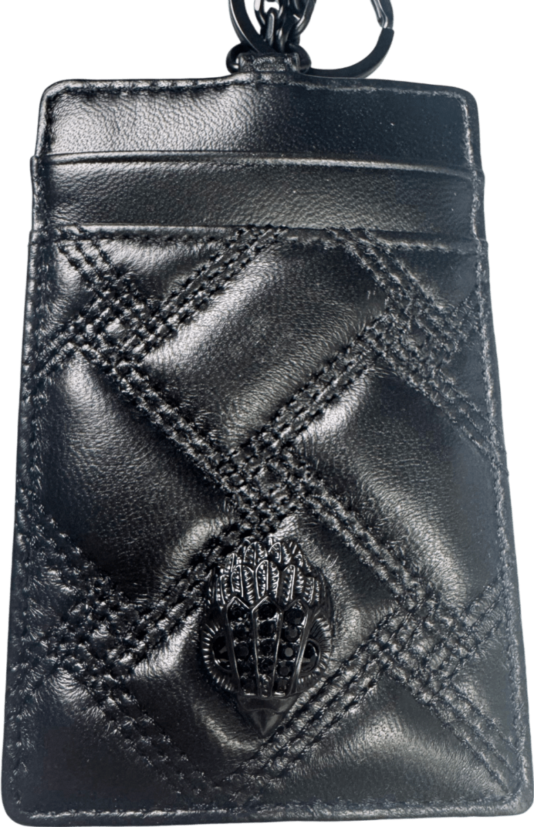 Kurt Geiger Black Kensington Lanyard Keyring / Card Holder - Reliked