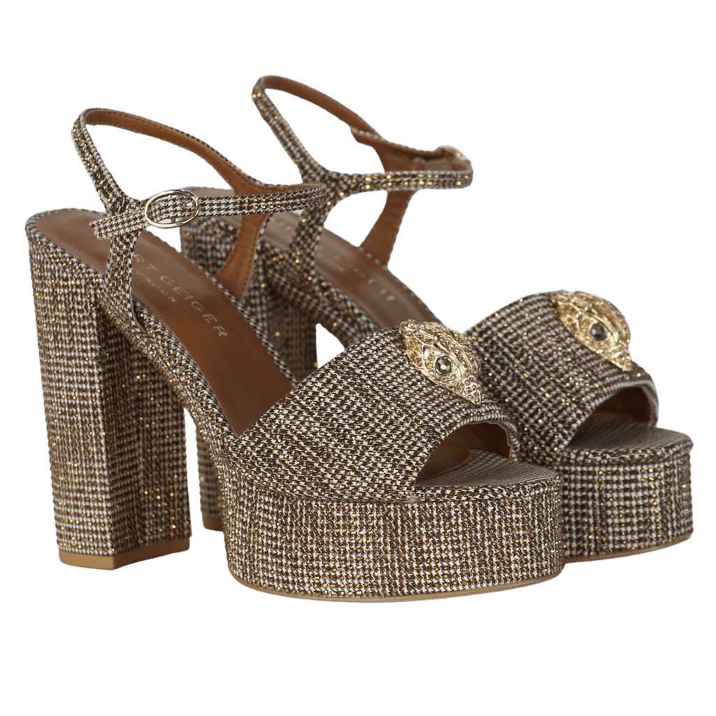 Kurt Geiger Metallic Kensington Platform Heel UK 6 EU 39 👠 - Reliked