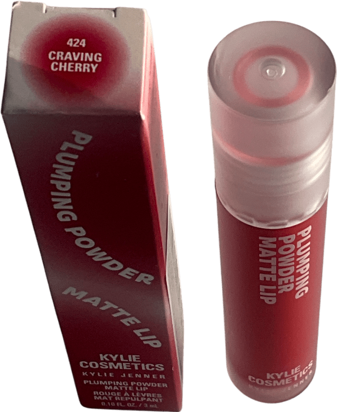 Kylie By Kylie Jenner Plumping Powder Matte Lip Craving Cherry 3ml - Reliked