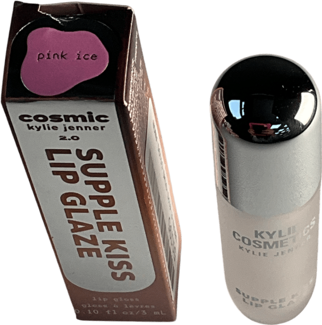 Kylie By Kylie Jenner Supple Kiss Lip Glaze Lip Gloss Pink Ice 3ml - Reliked