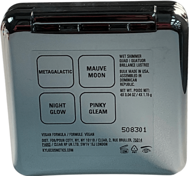 Kylie By Kylie Jenner Wet Shimmer Quad Cosmic 20 Limited - edition Eyeshadow Pallet 2.0 Wet Shimmer 4g - Reliked