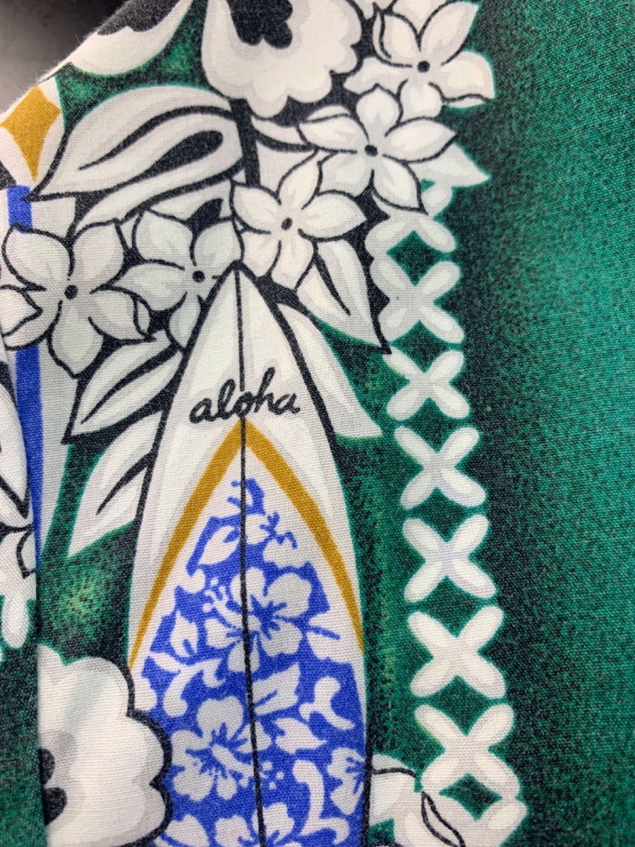 KYs International Fashion Green Hawaiian Shirt XL - Reliked